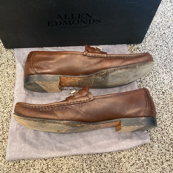 Allen Edmonds Brown Leather Loafers for Men
